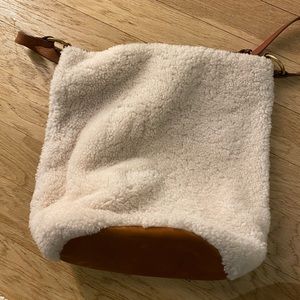 Madewell Shearling Tote Bag